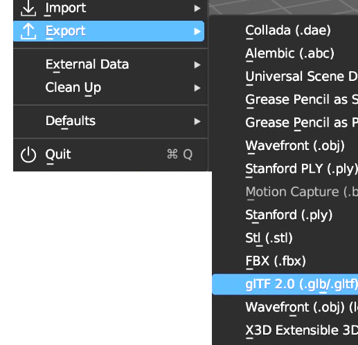 Export Settings